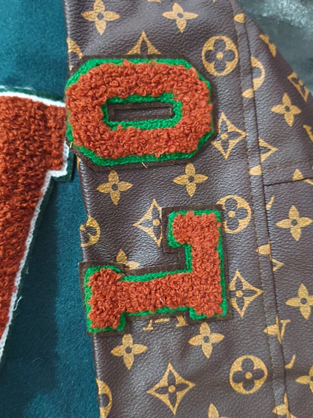 Louis Vuitton Color-Blocked Retro Baseball Jacket - Picture 7 of 8